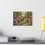 Whimsical Garden Wildlife Canvas