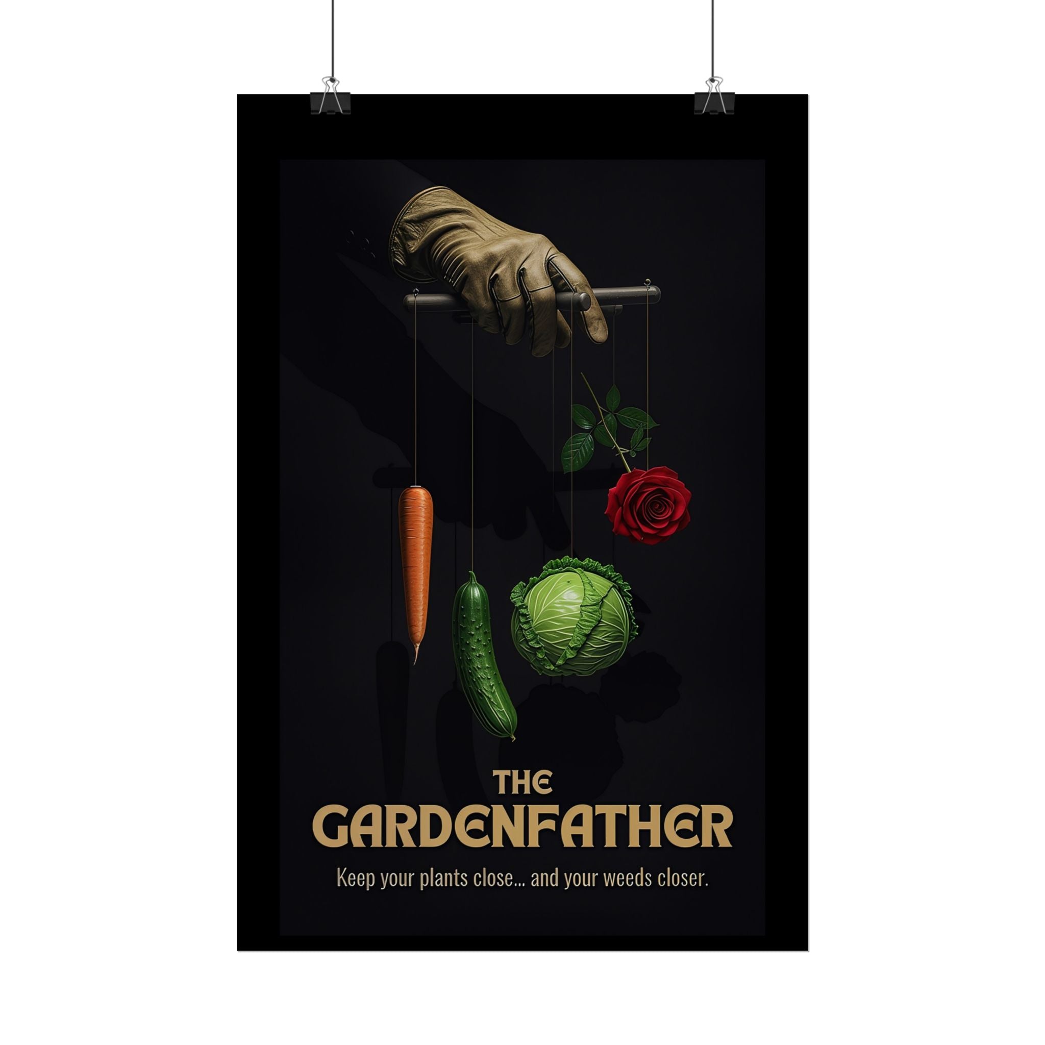 Gardenfather Rolled Poster - Keep Your Plants Close