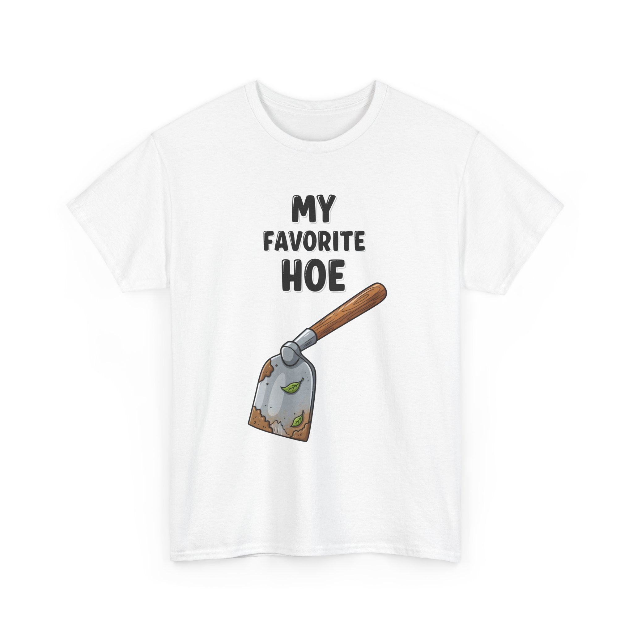 Gardening Humor Unisex Heavy Cotton Tee - "My Favorite Hoe"