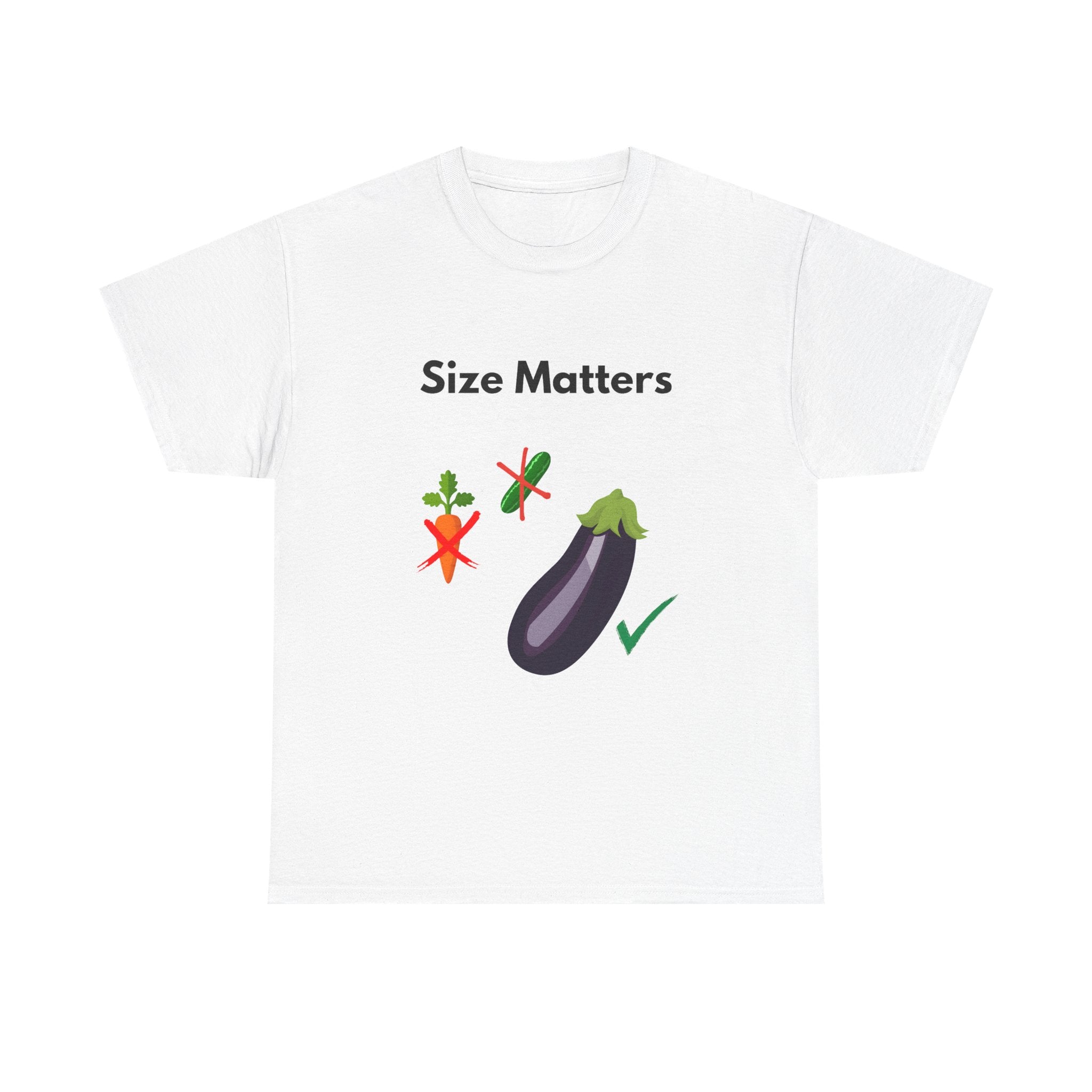 Size matters Unisex Heavy Cotton Tee