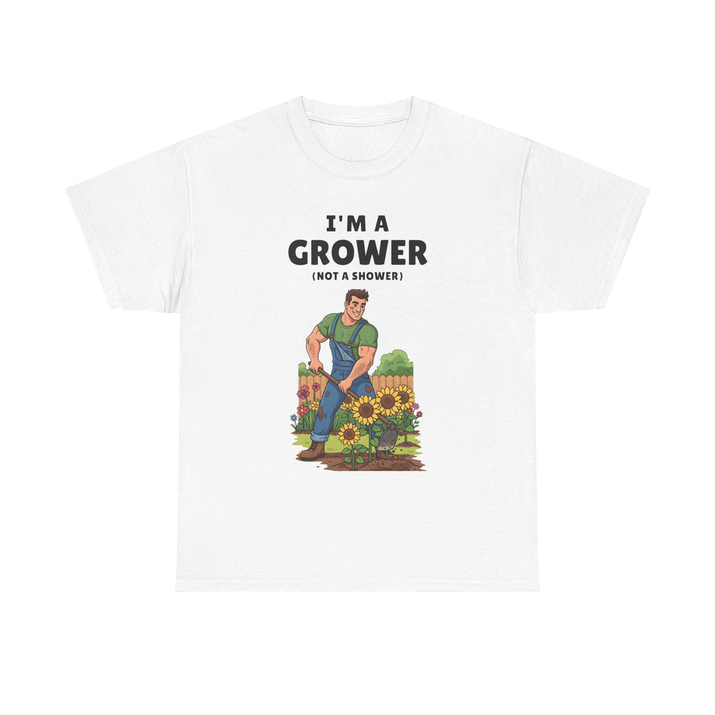 I'm a Grower Unisex Heavy Cotton Tee - Fun Gardening Shirt for Plant Lovers