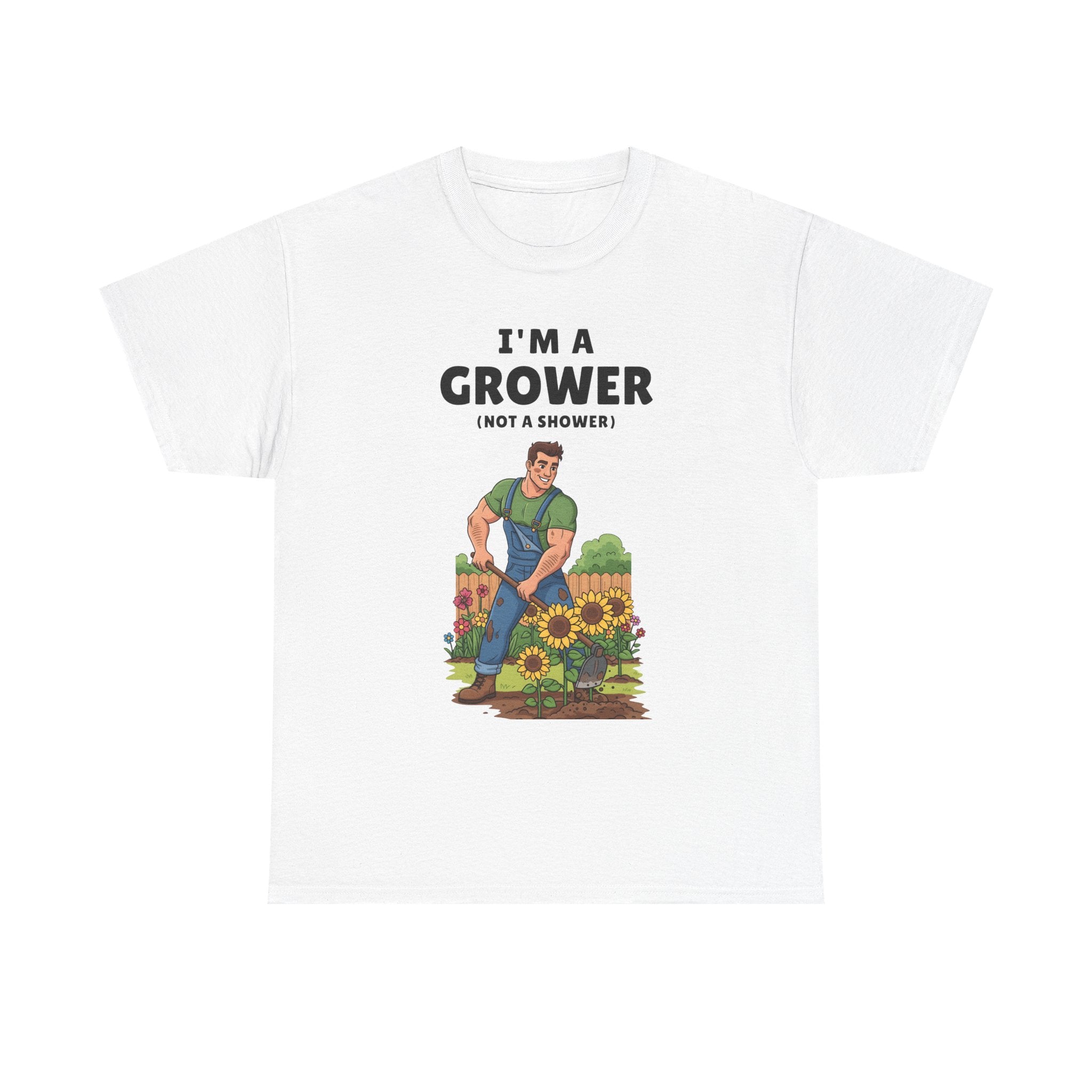 I'm a Grower Unisex Heavy Cotton Tee - Fun Gardening Shirt for Plant Lovers