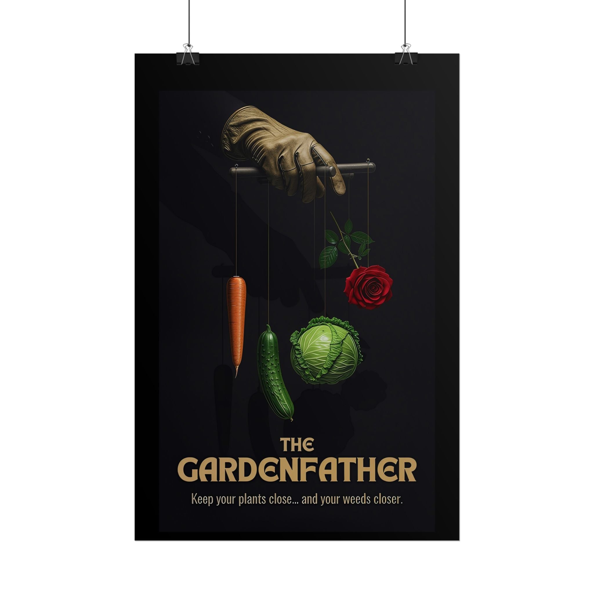 Gardenfather Rolled Poster - Keep Your Plants Close