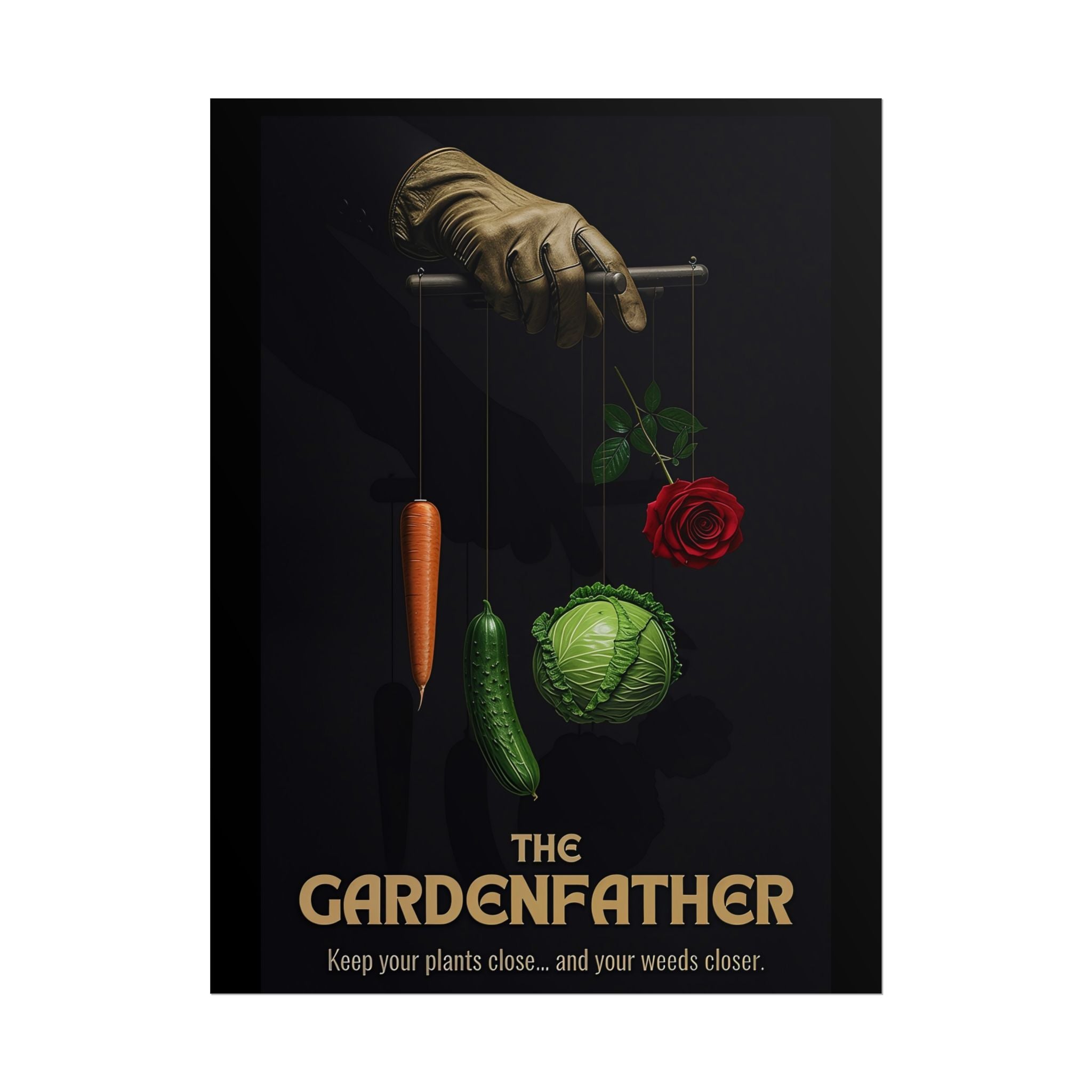 Gardenfather Rolled Poster - Keep Your Plants Close