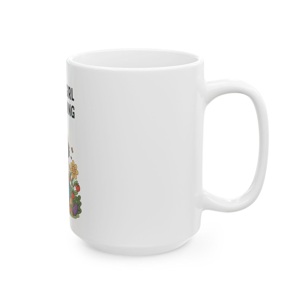 Black Girl Gardening Mug - 11oz Floral Design for Plant Lovers