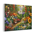 Whimsical Garden Wildlife Canvas