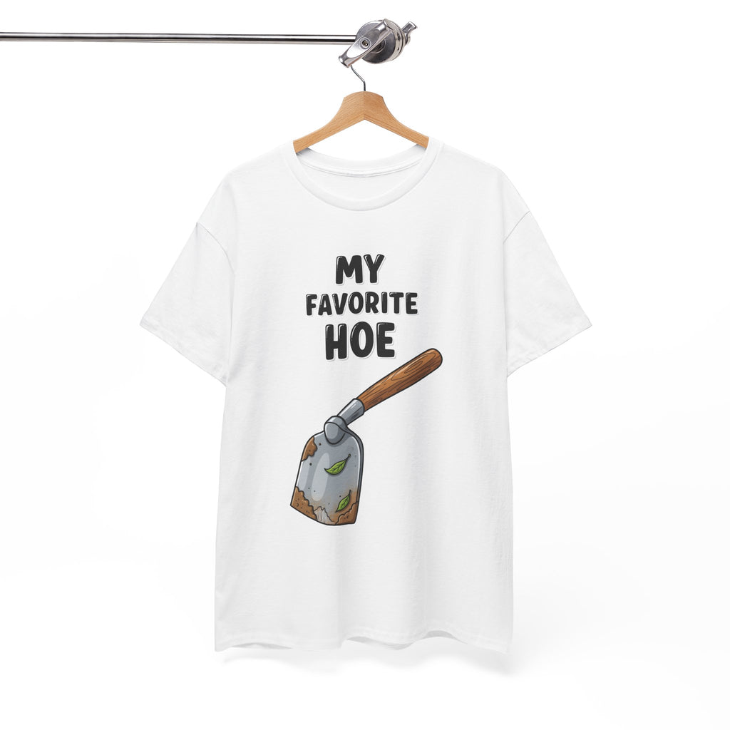Gardening Humor Unisex Heavy Cotton Tee - "My Favorite Hoe"