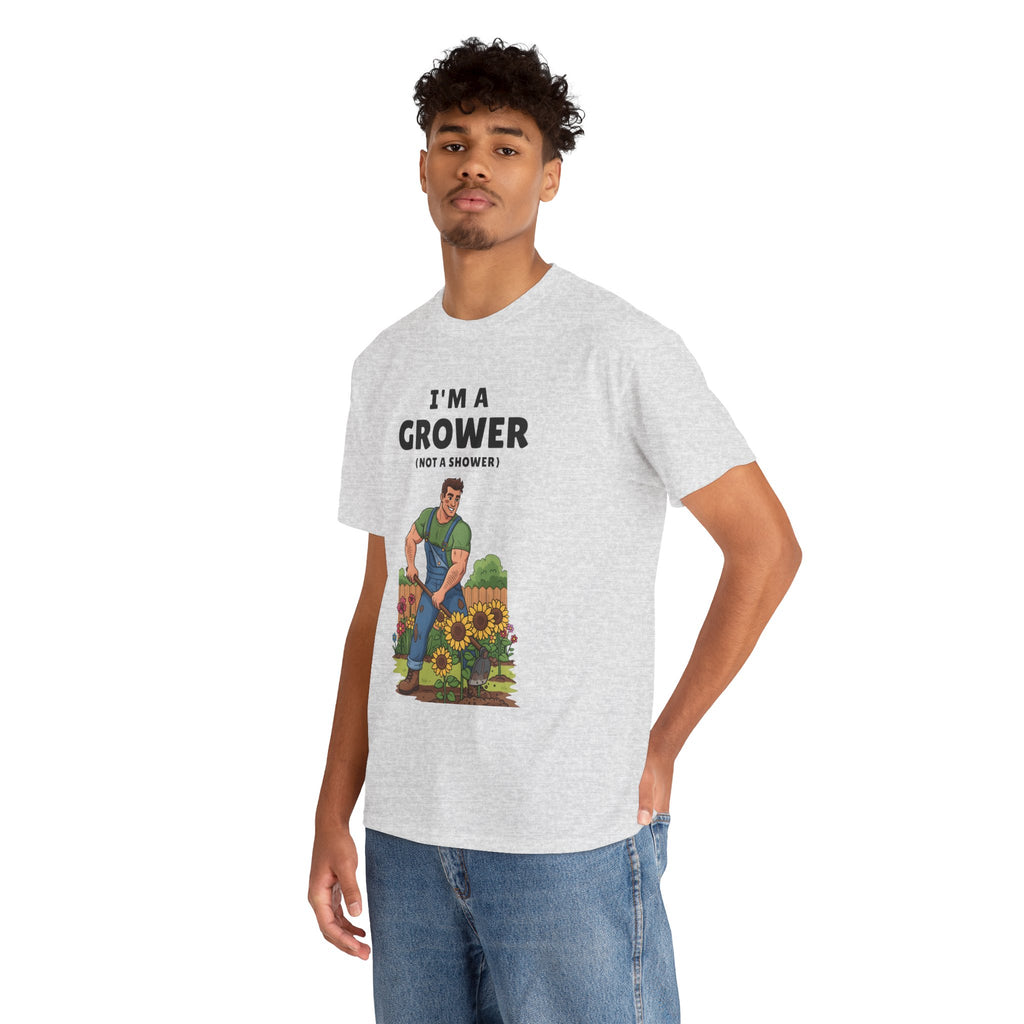 I'm a Grower Unisex Heavy Cotton Tee - Fun Gardening Shirt for Plant Lovers
