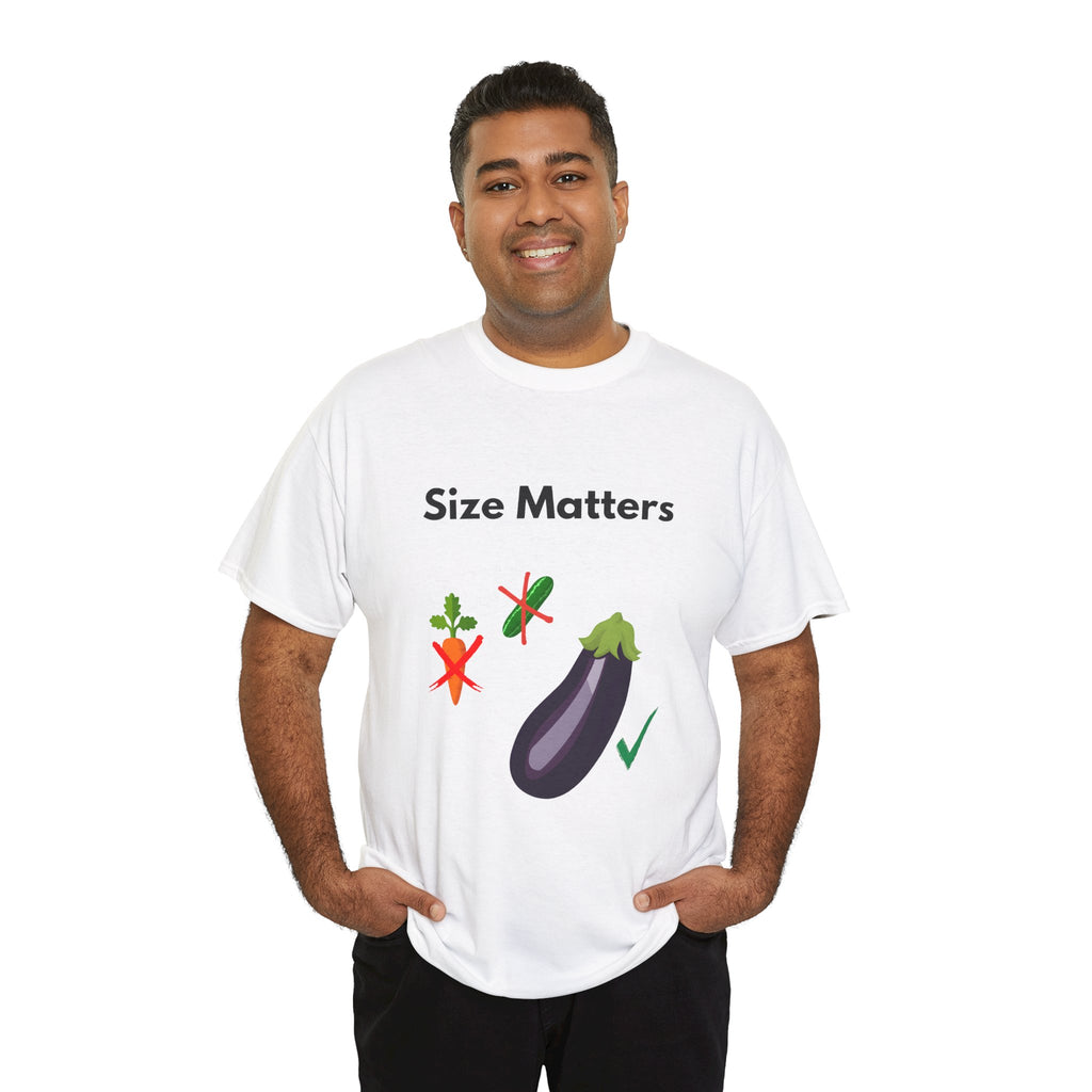 Size matters Unisex Heavy Cotton Tee