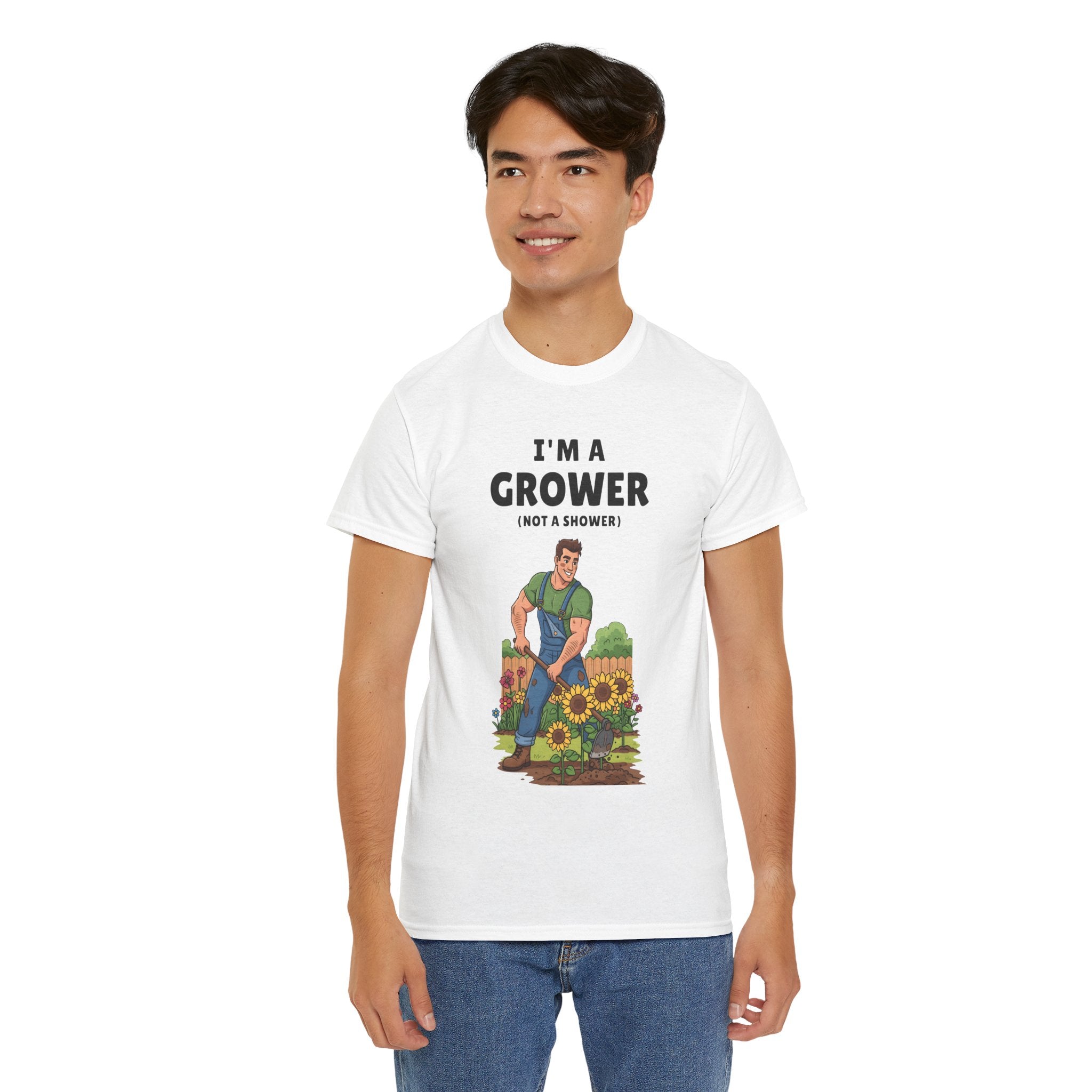 I'm a Grower Unisex Heavy Cotton Tee - Fun Gardening Shirt for Plant Lovers