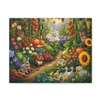 Whimsical Garden Wildlife Canvas