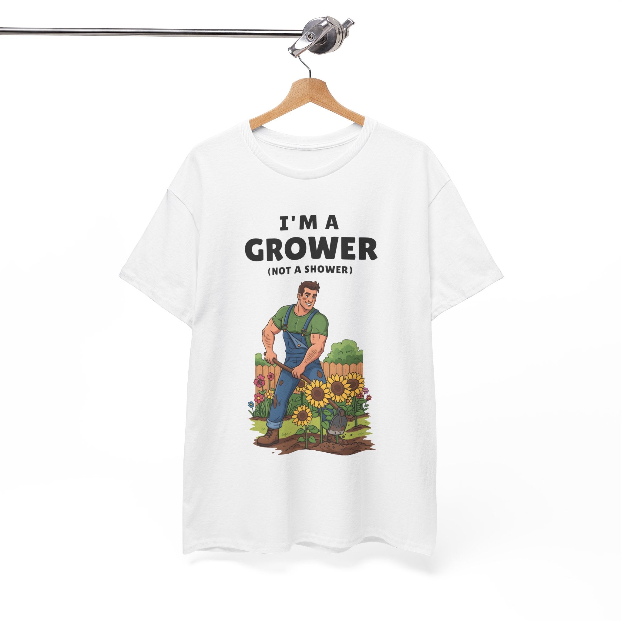I'm a Grower Unisex Heavy Cotton Tee - Fun Gardening Shirt for Plant Lovers