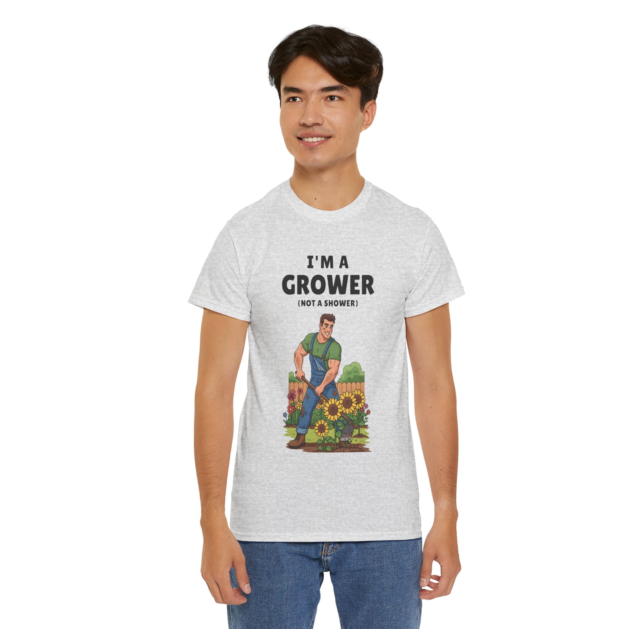 I'm a Grower Unisex Heavy Cotton Tee - Fun Gardening Shirt for Plant Lovers